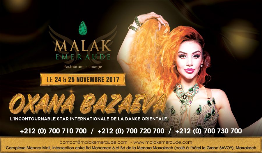 Oxana Bazaeva au Malak Emeraude