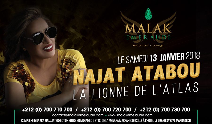 Najat Atabou au Malak Emeraude